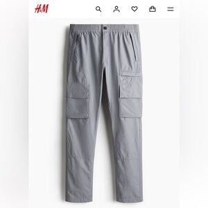 New without tags! H&M Regular Fit Cargo Pants, Gray, Size Large